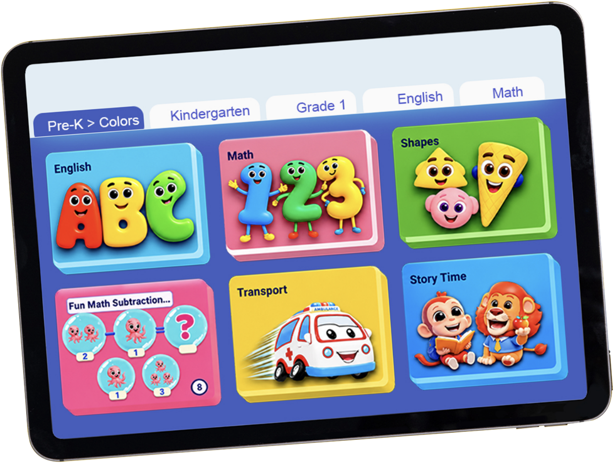 Apples & Bananas classroom on tablet